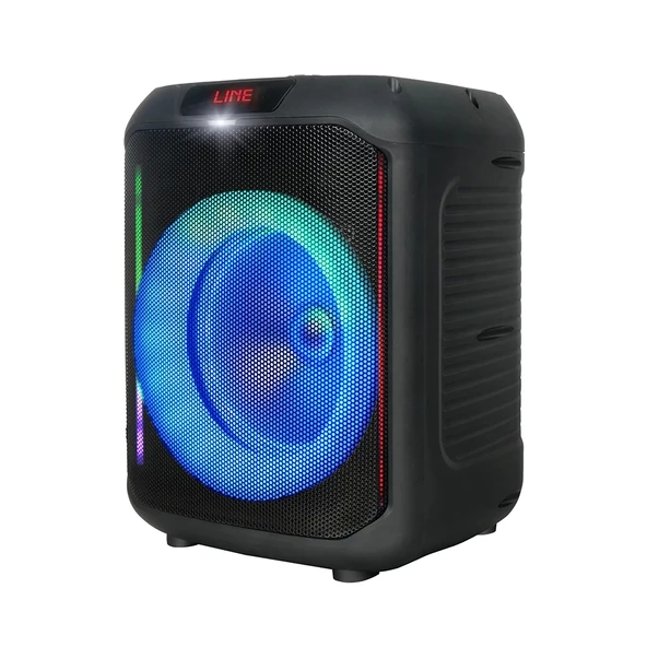 Zore GD-907 Dijital LED Göstergeli FM Radyolu Mikrofonlu RGB TWS 8 inç Stereo Bass Kablosuz Karaoke Hoparlör - 2