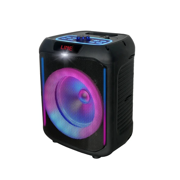 Zore GD-907 Dijital LED Göstergeli FM Radyolu Mikrofonlu RGB TWS 8 inç Stereo Bass Kablosuz Karaoke Hoparlör - 1