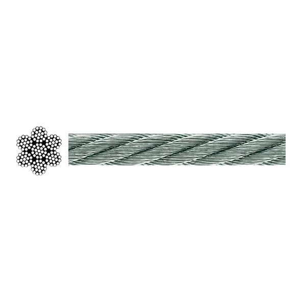 Saray 03 Mm Paslanmaz Çelik Halat 7X19 Cr-Nı