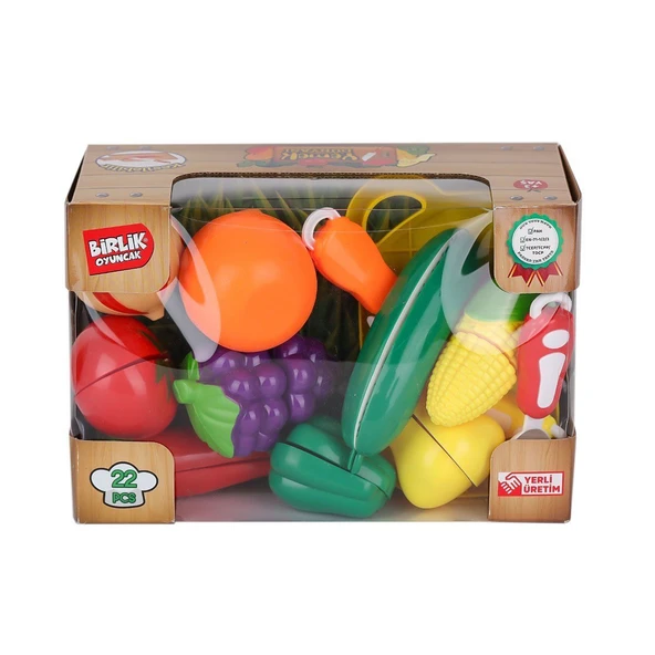 URT007-KUTU-2AB 22 PCS KESİLEBİLİEN SEBZE MEYVELER - 3