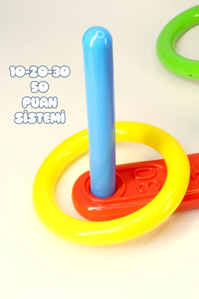 Halka Atma Oyunu Zeka Geliştirici Duyusal Halka Atma Zihin Eğitici Çocuk Oyuncak Quoits 4075 - 5