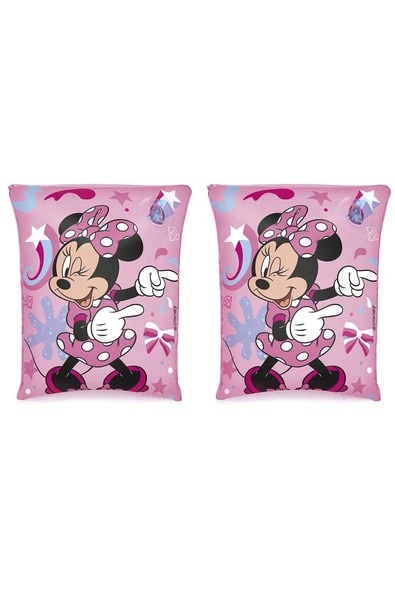 Disney Junior® Minnie Mouse 15x25cm. Yüzme Kollukları: Kolay Şişir, Pratik Taşı, Güvenle Yüz!