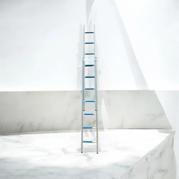 2,5*2=5 MT OVAL İKİ PARÇALI SÜRGÜLÜ MERDVEN - Resim 2