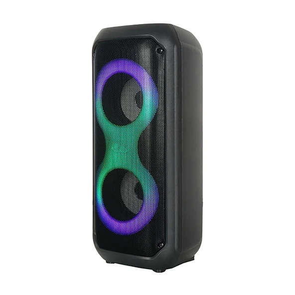Zore GD-2413 FM Radyolu RGB TWS Çift 4 inç Stereo Bass Kablosuz Hoparlör - 3