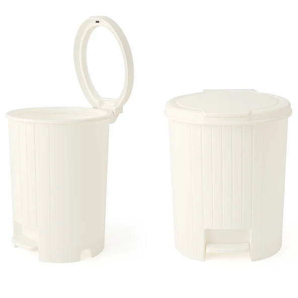 Girist Ev ve Ofis İçin Bas-Aç ve Pedallı Çöp Kovası 12 Lt - 2