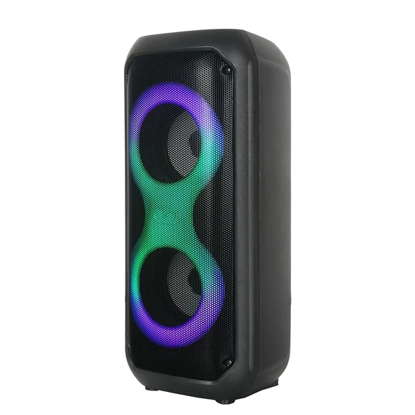 Zore GD-2413 FM Radyolu RGB TWS Çift 4 inç Stereo Bass Kablosuz Hoparlör - 2