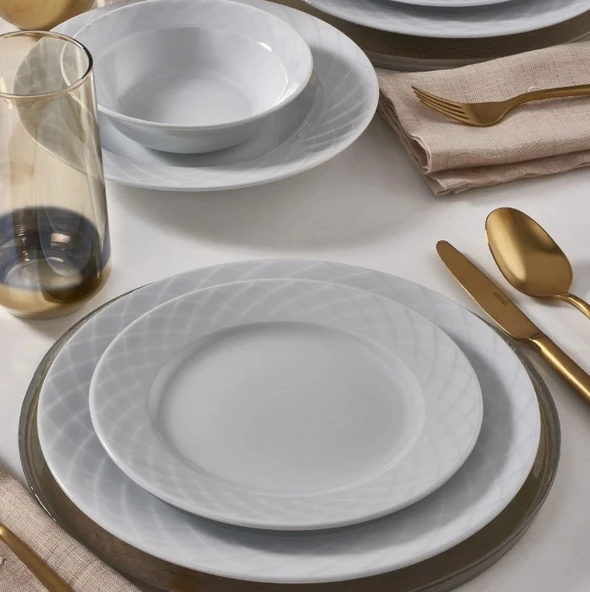 Güral Porselen Alfa 24 Parça 6 Kişilik Yemek Takımı - 3
