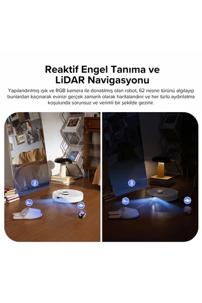 Roborock Q Revo Curv Akıllı Robot Süpürge Beyaz - 7