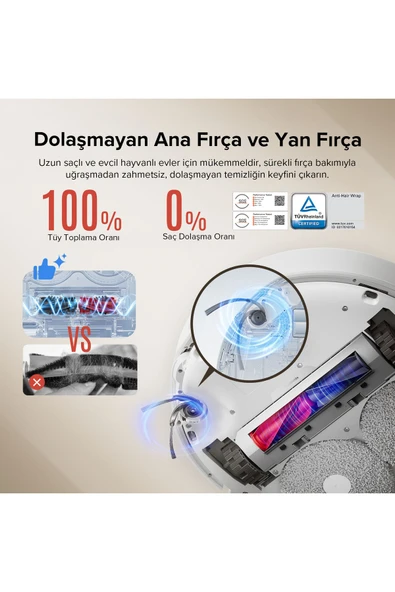 Roborock Q Revo Curv Akıllı Robot Süpürge Beyaz - 2