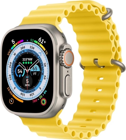 Apple Watch 49 mm Sarı Ocean Kordon Uzatma Kiti Outlet - 2