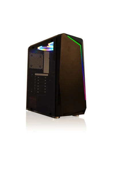 GAMING CASE 8410 600W Tempered Cam Rgb Oyun Bilgisayar Kasası