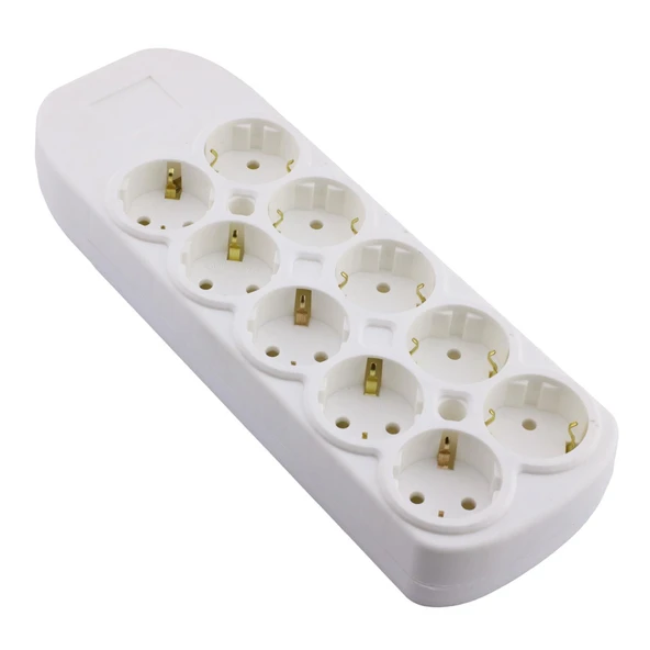 10'lu Grup Priz Klemensli Fiş Priz Topraklı Çoklu Grup Priz Çoğaltıcı Onlu Kablosuz - 4