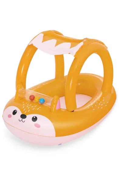 Gölgelikli Şişme Bot Sevimli Tilki Temalı: 94x66 cm Boyutuyla Miniklerin Yeni Favorisi! - 6