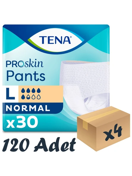 Tena Proskin Pants Normal Emici Külot Büyük Boy L 30'lu 4 Adet Hasta Bezi - 1