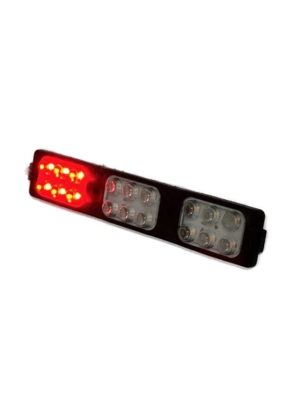 Polis çakar IP65 2835SMD Kırmızı Mavi Sarı Flaş Strobe Işıklar Aydınlatma oto araba motor 200LM LED DC 12V 9W 18 Göz Led 3 Renk 155-26MM - 2
