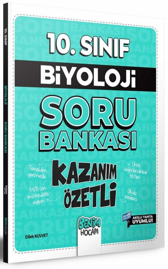 10. Sınıf Kazanım Özetli Biyoloji Soru Bankası Benim Hocam