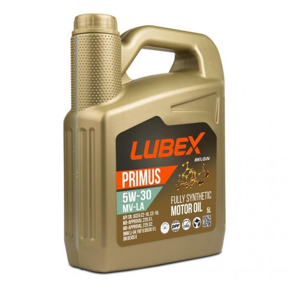 Lubex Primus MV-LA 5W-30 5 Lt Tam Sentetik Motor Yağı (4 Adet) - 2
