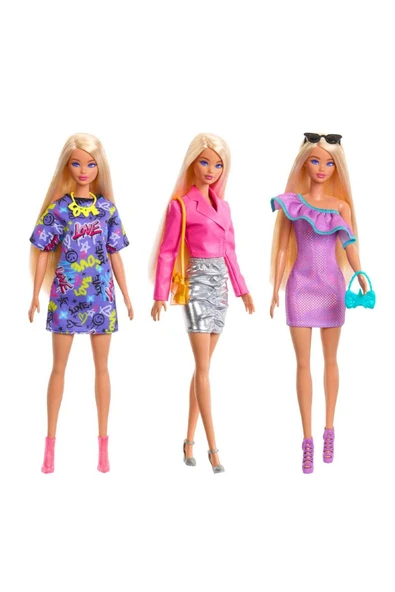 BARBIE MODA BEBEK KIYAFETLERİ VE AKSESUARLARI HYT61 ürün görseli 1