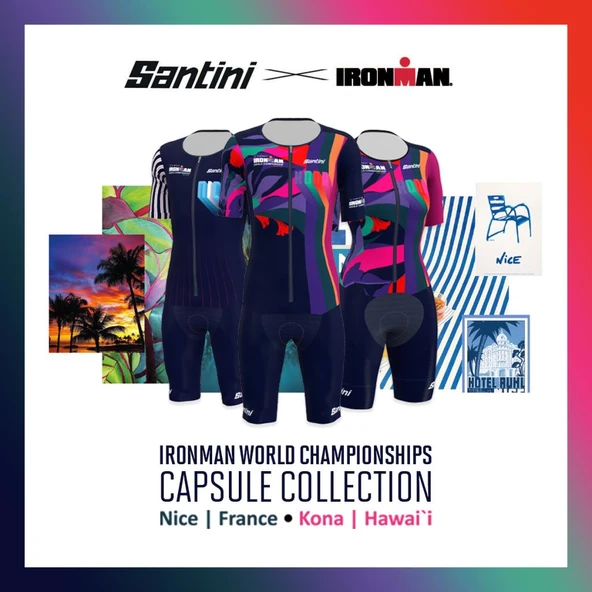 Santini Ironman Kona Hawaii Özel Seri Erkek Trisuit 3I780IMGVPR2KONA - Resim 3