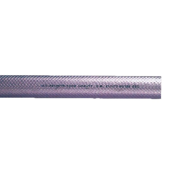 Sıvı Atık-Su Transfer Hortumu , PVC, Beyaz, İple Güçlendirilmiş Ø16mm, 5/8'