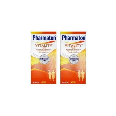 Pharmaton Vitality 30 Tablet Avantajlı 2'li Paket