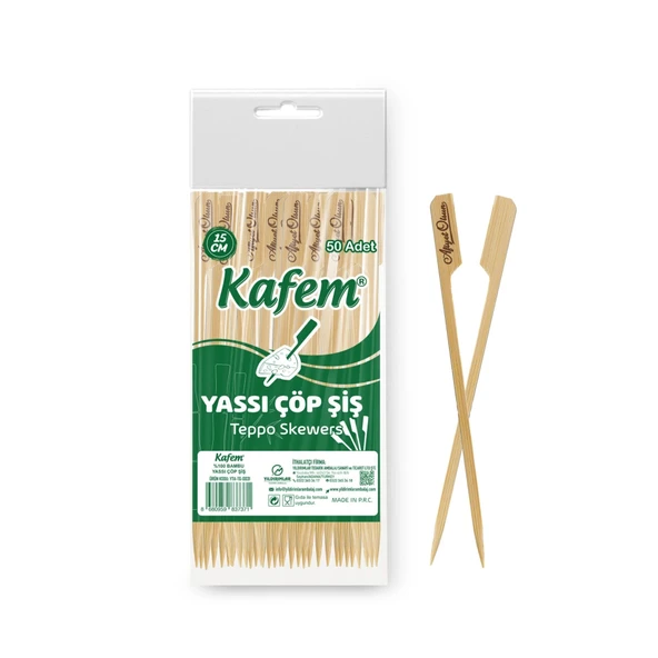 ÇÖP ŞİŞ YASSI 15 CM 50 Lİ ürün görseli 1
