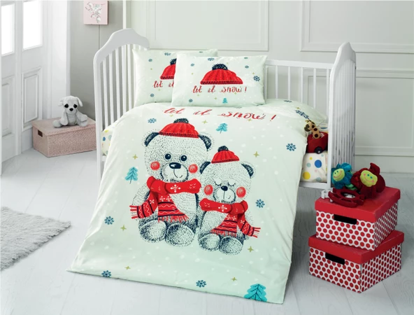 Komfort Home Bebek Uyku Seti %100 Pamuk / Snow