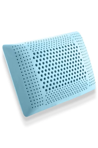 Air Terapi Hava Kanallı Ortopedik Yastık Visco Yastık Mavi 60x40x16cm - Resim 6