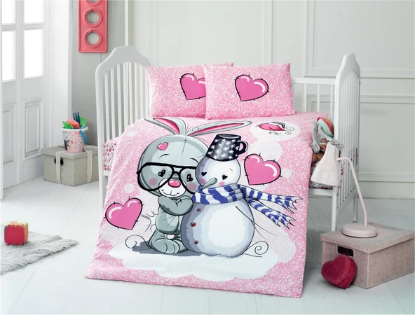 Komfort Home Bebek Uyku Seti %100 Pamuk / Love