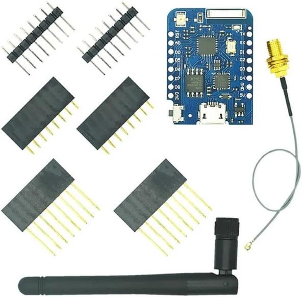 WEMOS D1 Mini Pro 16MB ESP8266 WiFi Geliştirme Kartı CP2104 USB Antenlİ Arduino IDE Uyumlu - 2