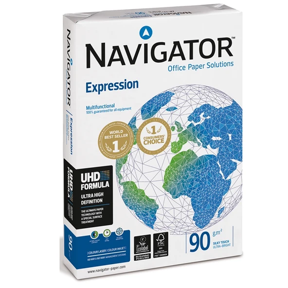 Navigator Gramajlı Fotokopi Kağıdı Expression 500 LÜ A4 90 GR Beyaz