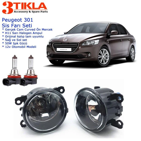 Peugeot 301 2013 Sis Farı Seti Oem:  8200074008