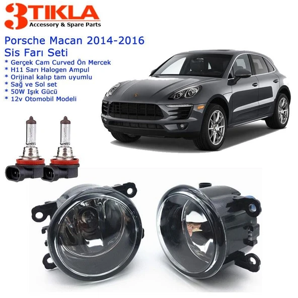 Porsche Macan 2014 Sis Farı Set  Oem:  8200074008