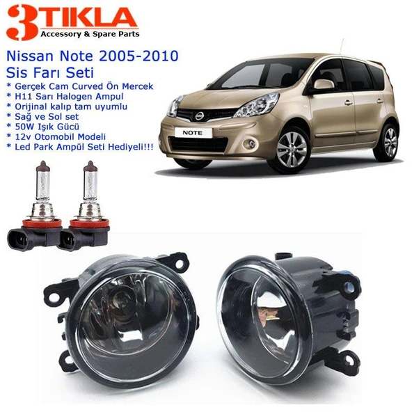 Nissan Note 2005-2012 Sis Farı Set  Oem:  8200074008