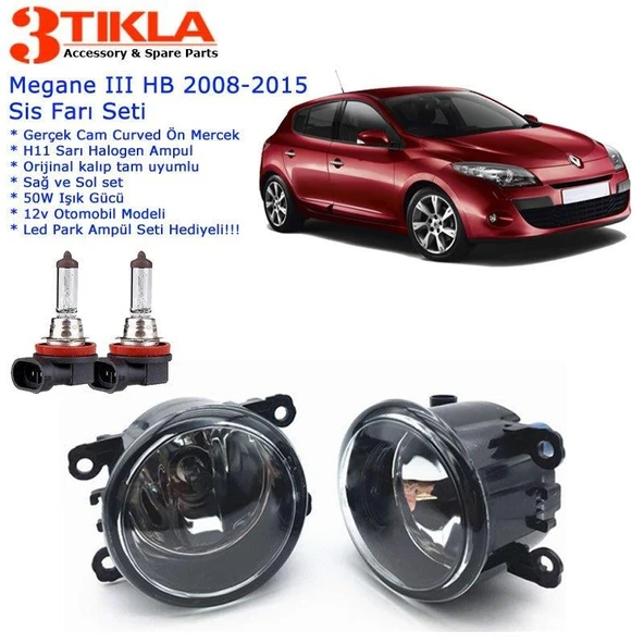 Renault Megane III HB 2006-2015 Sis Farı Set Oem: 8200074008
