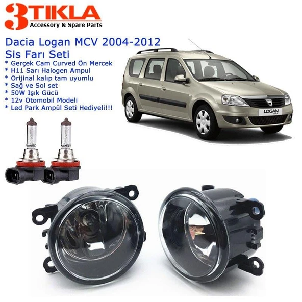 Dacia Logan MCV 2007 Sis Farı Set Oem: 8200074008