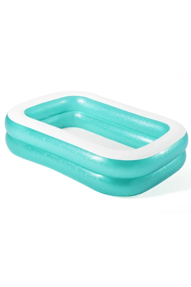 Akuamarin Dikdörtgen Şişme Havuz 201cm: Bahçenizde Ailecek Serinliğin Tadını Çıkarın! - 2