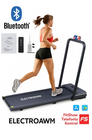 Bluetoothlu , Uygulamadan Ayarlanabilir Uzaktan Kumandalı Yürüme Ve Koşu Bandı