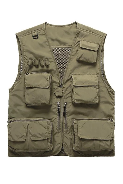 Single Sword 15 Cepli Çok Amaçlı Avcı Sporcu Yeleği - Outdoor Fileli Yelek - 4