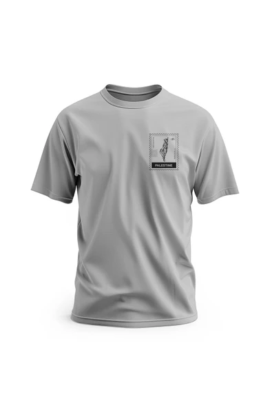 Kısa Kollu Yanlı Küçük Filsitin Posta Dijital Baskılı Unisex S - 2xl T300002 - 2