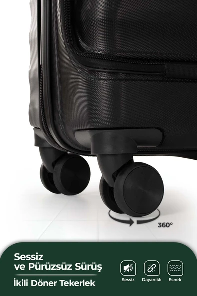 Vega Laptop Bölmeli Lüx Kabin Boy Valiz - 10