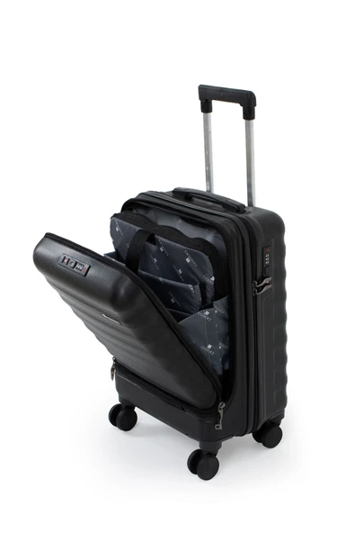 Vega Laptop Bölmeli Lüx Kabin Boy Valiz - 5