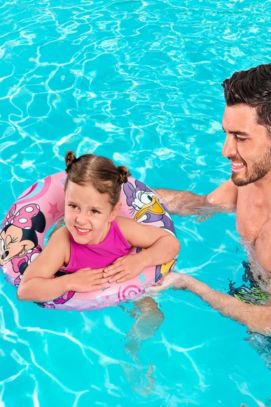 Disney Junior® Minnie Mouse Yüzme Simidi 56 cm: Minnie ve Daisy ile Suda Eğlenceye Dalın! - 5
