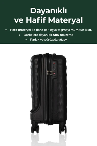 Vega Laptop Bölmeli Lüx Kabin Boy Valiz - 9