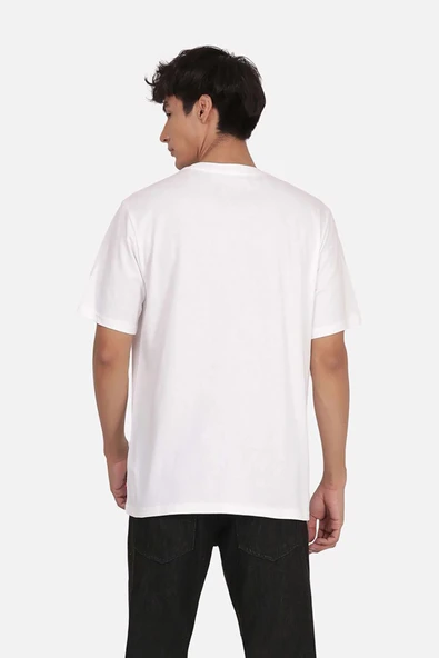 % 100 Pamuk Bisiklet Yaka Relaxed Fit T Shirt Erkek T Shirt A2082 - 2