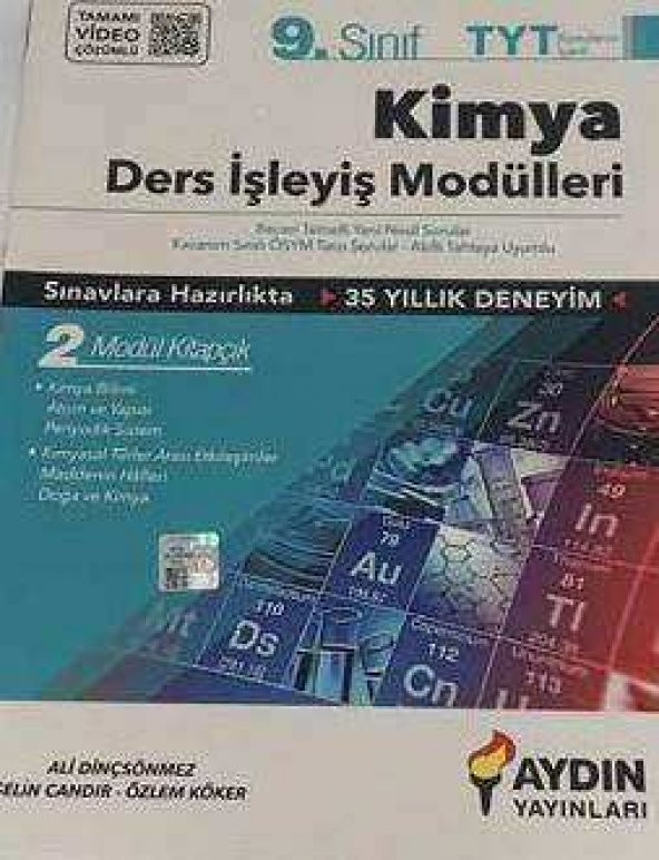 Aydın Yayınları 9. Sınıf Kimya Ders İşleyiş Modülleri