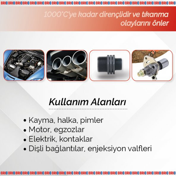 Brio Bakır Gres Pasta 1000°C 1 L - 900 Gr - 4