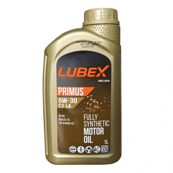 Lubex Primus C3-LA 5W-30 1 Lt Partiküllü Motor Yağı (6 Adet) - 2