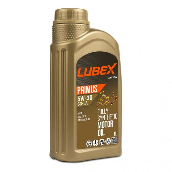 Lubex Primus C3-LA 5W-30 1 Lt Partiküllü Motor Yağı (6 Adet) - 6