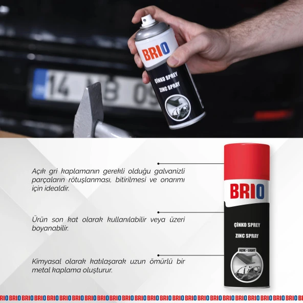 Brio Çinko Sprey Açık 400 Ml - Resim 3